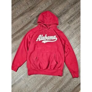 MV Sport Pro-Weave Alabama Crimson Tide Hoodie Red Sweatshirt Mens Medium